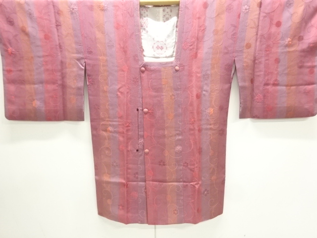 JAPANESE MICHIYUKI COAT / WOVEN FLOWER ARABESQUE